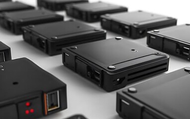 External Drive Bays isolated on white background.