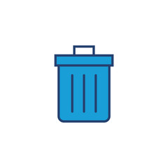 Trash icon vector. trash can icon. delete icon vector. garbage