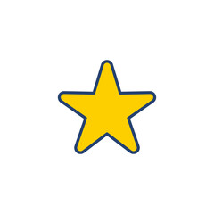 Star Icon vector. rating icon vector. favourite star icon
