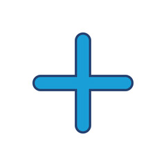 Obraz premium Plus Icon vector. Add plus icon