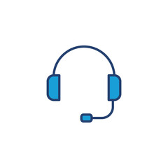 Headphone icon vector. Headvector icon symbols