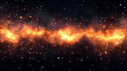 Fiery Cosmic Explosion in the Midnight Sky