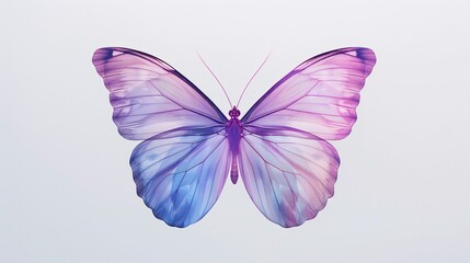 A beautifully designed butterfly with gradient colors, showcasing nature's elegance.