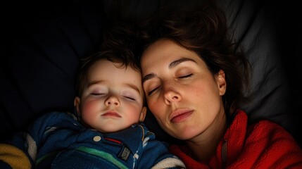 Mother And Baby In The Bedroom, A Space Of Warmth And Connection