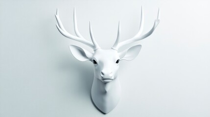 Paper Deer Head Decor, A Modern Touch To Wall Art In A Stylish Room