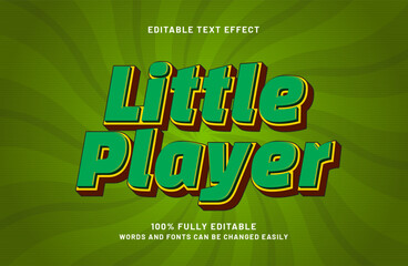 little player editable text effect in game and kids text style