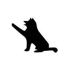 Vector set of different dog breed silhouette isolated on white background. puppy or pet animal clip art.