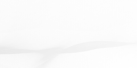 Abstract white blend digital wave lines and technology transparent background. Minimal carve wavy white and gray flowing wave lines and glowing moving lines. Futuristic sound wave lines background.
