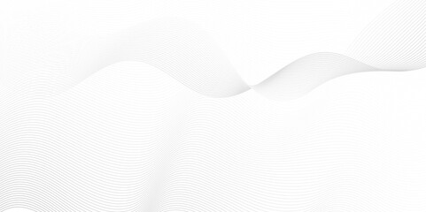 	
Abstract white blend digital wave lines and technology transparent background. Minimal carve wavy white and gray flowing wave lines and glowing moving lines. Futuristic sound wave lines background.