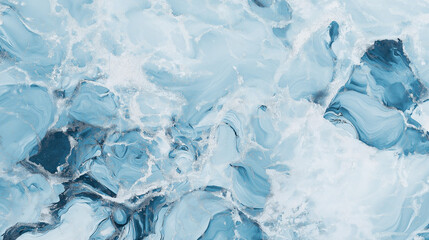 Obraz premium Frozen lake marbled paper background