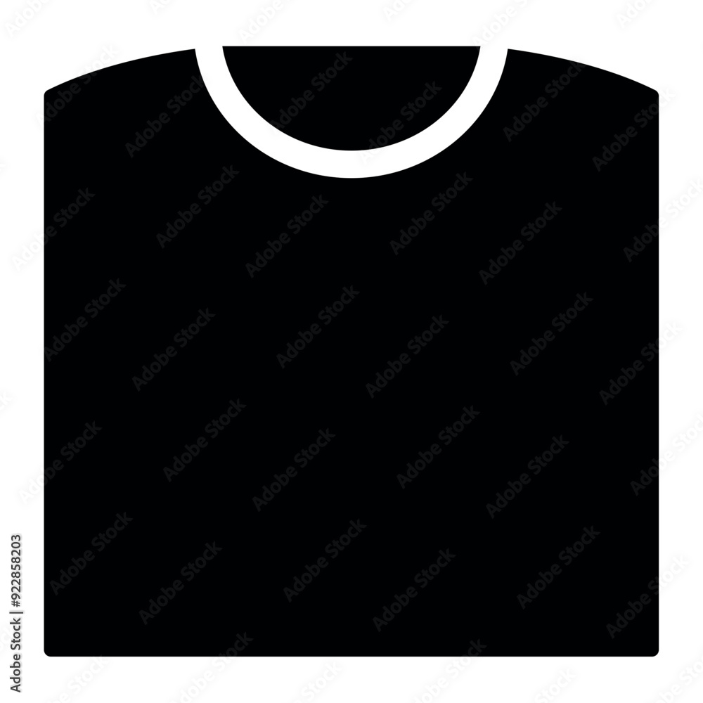 Canvas Prints black t shirt icon