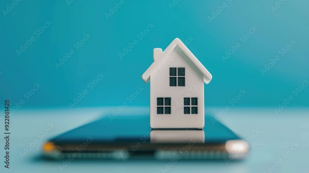 Aufkleber smart home automation technology with technicians installing advanced home systems for comfortable e