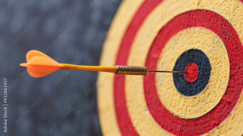 Poster achieving revenue targets with strategic financial goals and milestones a focused approach to busine