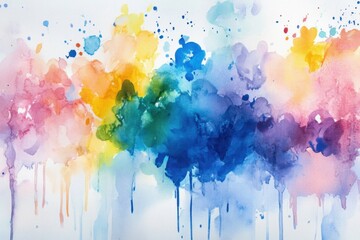 Colorful Abstract Watercolor Painting