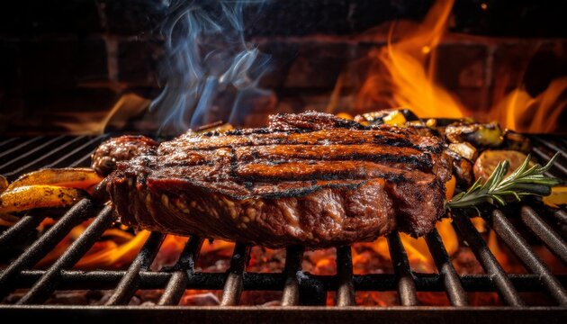 asado sobre parrilla