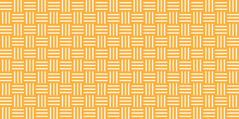 Minimal diamond vector overlapping Pattern geometric square wave line. gold color seamless tile stripe geometric create retro square line pattern white background.