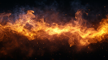 Fototapeta premium black and yellow smoke texture background