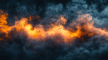 Fototapeta premium black and yellow smoke texture background
