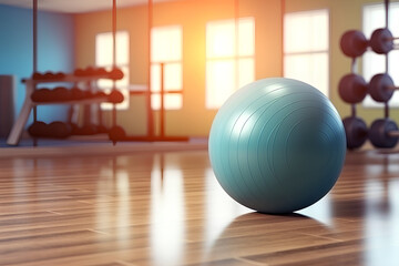 Sport equipment in fitness room or gym room, relax room for healthy people, Dumbbell in fitness and gym room,sport relax and healthy life, favorite sport or private sport in indoor or sport complex