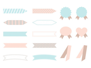 かわいいリボンフレームセット