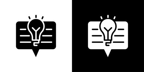 Suggestion icon Thin line illustration set