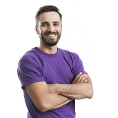 Obraz premium portrait of a man on white background 