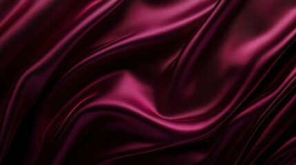 Obraz premium Burgundy Silk Drape: Luxurious, rich burgundy silk fabric with elegant, flowing drapes. The deep color and soft texture create a sophisticated and sensual mood.