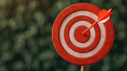 Effective Marketing Strategies and Successful Campaigns Illustrated by a Bullseye Target Symbolizing the Precision and Focus Required to Achieve Business Objectives