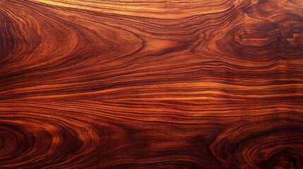 Fototapeta premium Walnut Wood Grain Texture: A close-up, detailed image of walnut wood grain, showcasing its rich, dark brown color and intricate patterns.
