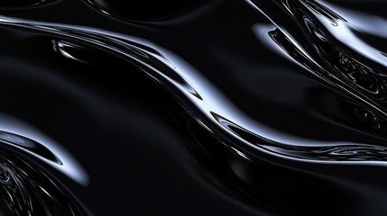 Fototapeta premium Abstract Liquid Metal Flow: A captivating image showcasing the mesmerizing flow of molten metal, captured in abstract detail.