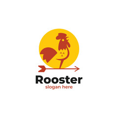 chocken rooster logo vector