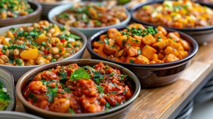 Assortment of Vibrant and Colorful Dishes Showcased at a Lively African American Food Festival Celebrating the Diverse Culinary Traditions and Flavors of the Community