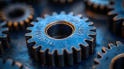 Close-up of a Metal Gear with Text "21,000 lbs"