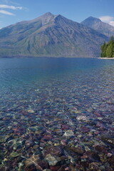 lake and mountains in Glacier National Park