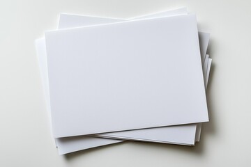 Blank A4 Paper Mockup on Isolated Background created with Generative AI