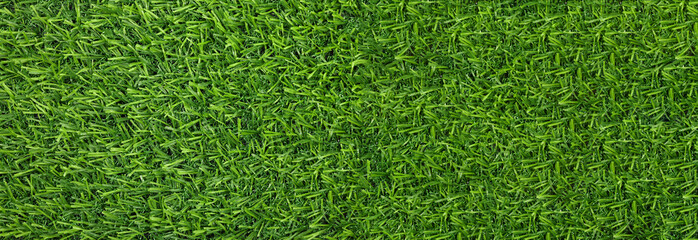 Obraz premium Green artificial grass as background, banner design