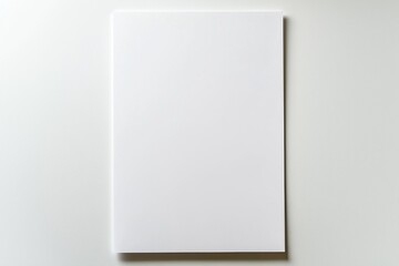 Blank A4 Paper Mockup on Isolated Background created with Generative AI