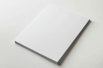 Blank A4 Paper Mockup on Isolated Background created with Generative AI