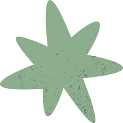 Grunge Abstract Star Shape