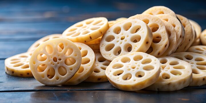 Chinese lotus root slices on background, Chinese, lotus root, slices,background, fresh, organic, healthy, vegetable, ingredient
