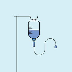 a medical equipment IV fluid bag for blood transfusion and other requirements
commonly used in the hospitals 