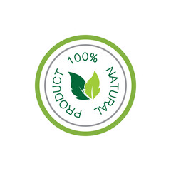 Natural product logo and symbol