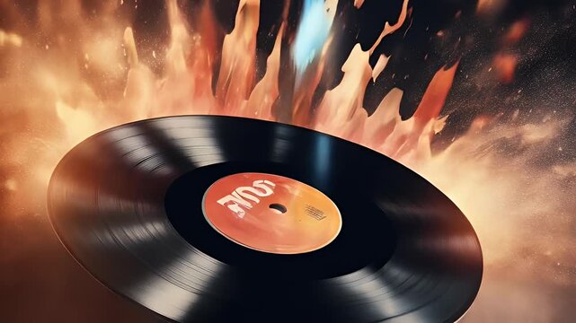 elements record size inches exploding vinyl 300 poster dpi template fire water design party 