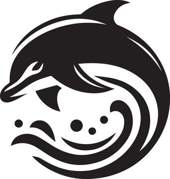 recommend clip art: dolphin silhouette black illustration vector, dolphin logo vector silhouette,