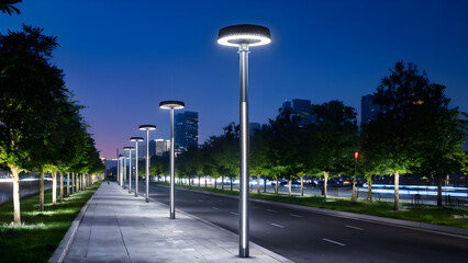 street lamp in the city