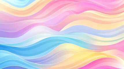 Obraz premium Abstract background with soft pastel colors and wavy shapes