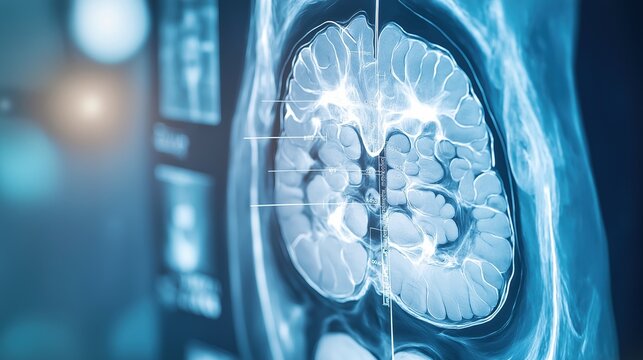 A high-tech room with robots administering radiation therapy, emphasizing automation in digital healthcare.