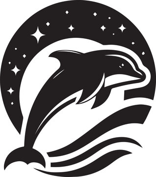 recommend clip art: dolphin silhouette black illustration vector, dolphin logo vector silhouette,