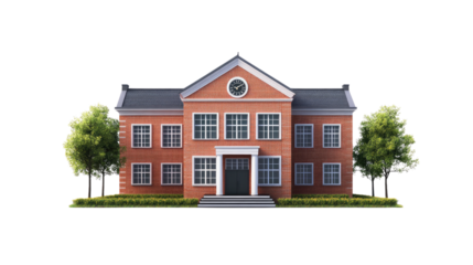 School building transparent background