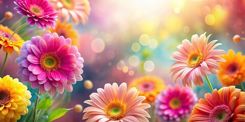 Fototapeta premium Beautiful flower background with vibrant colors and delicate petals, flowers, nature, beauty, botany, flora, garden